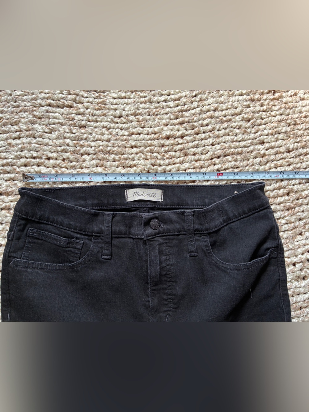 Madewell Roadtripper Black Skinny Jeans (30P) - Picture 5 of 6